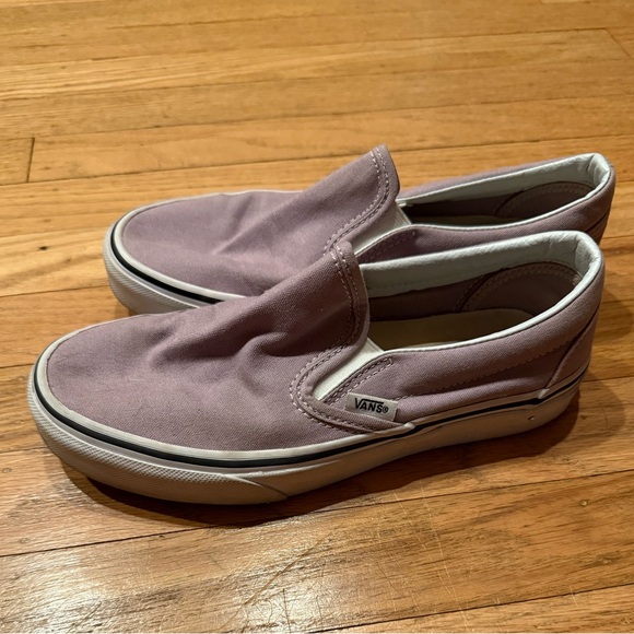 Vans Shoes - Vans Slip-On Sneakers – Lavender/Pink Canvas Women’s Size 6.5